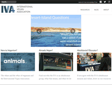Tablet Screenshot of internationalvegan.org